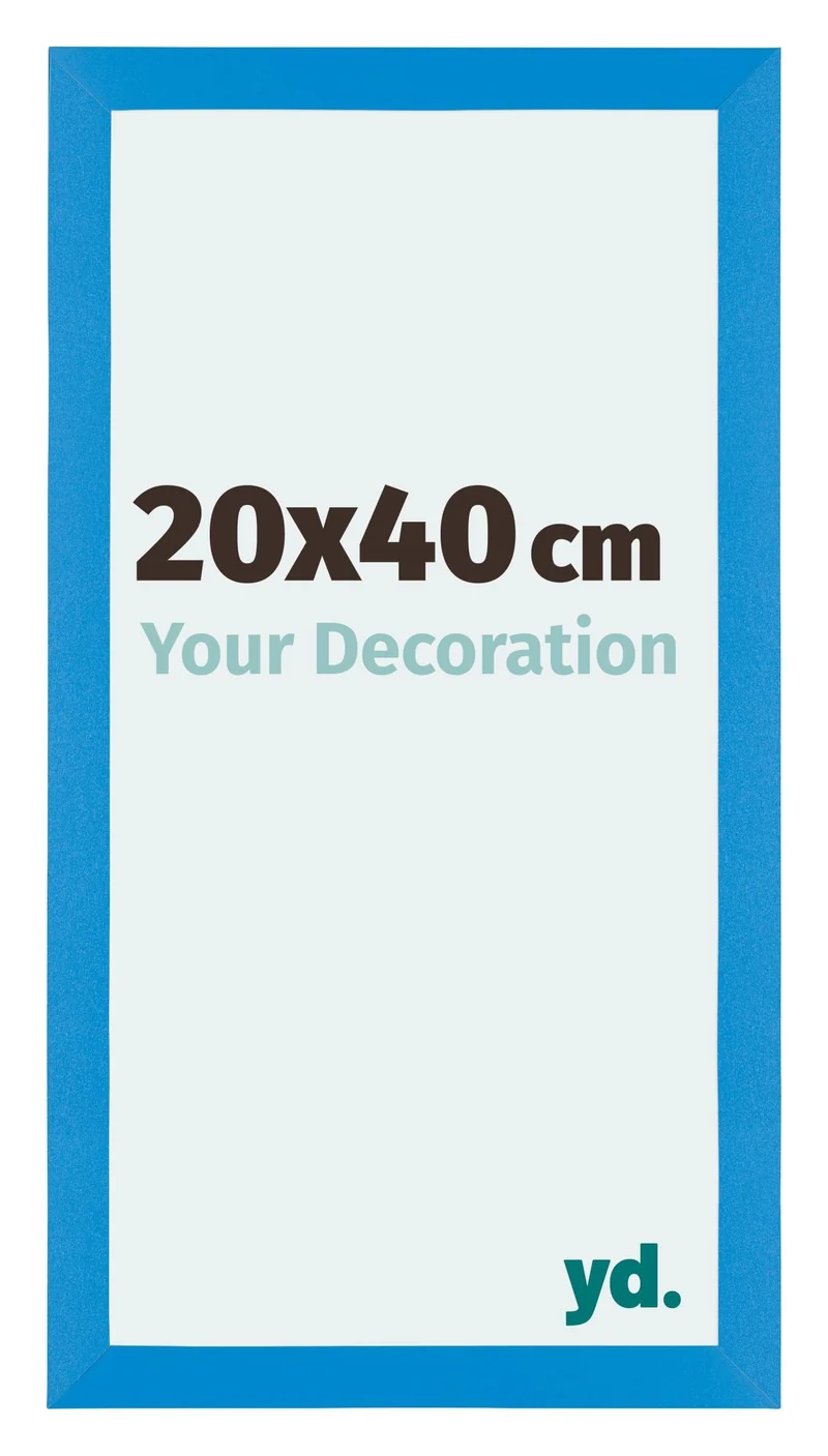 Bilderrahmen 20x40 cm - Hellblau - MDF - Mura