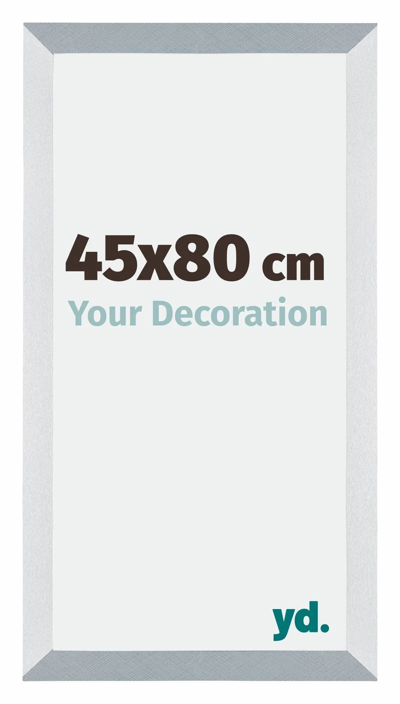 Bilderrahmen 45x80 cm - Aluminium - Gebürstet - MDF - Mura