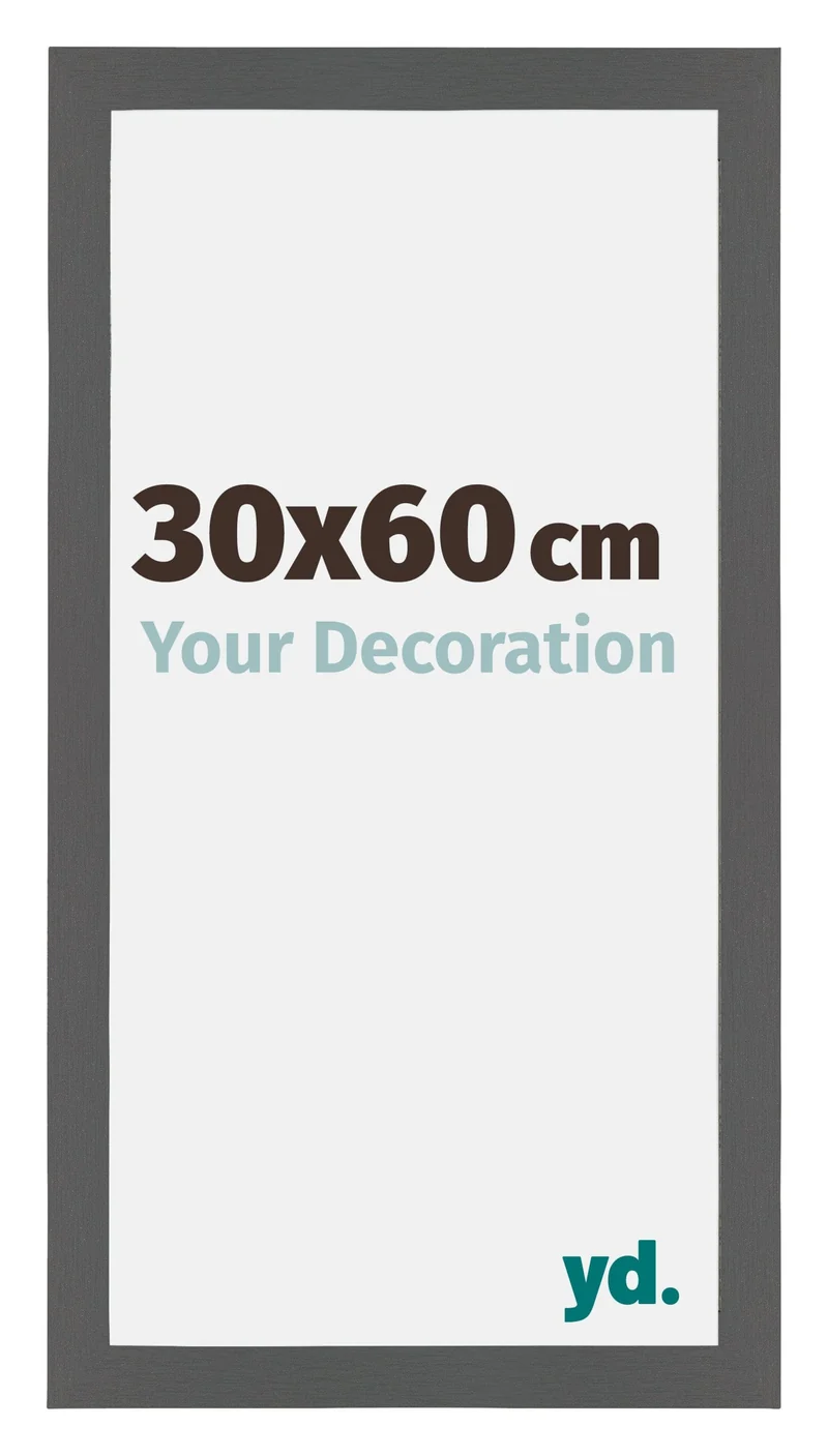 Bilderrahmen 30x60 cm - Antrazit - MDF - Mura
