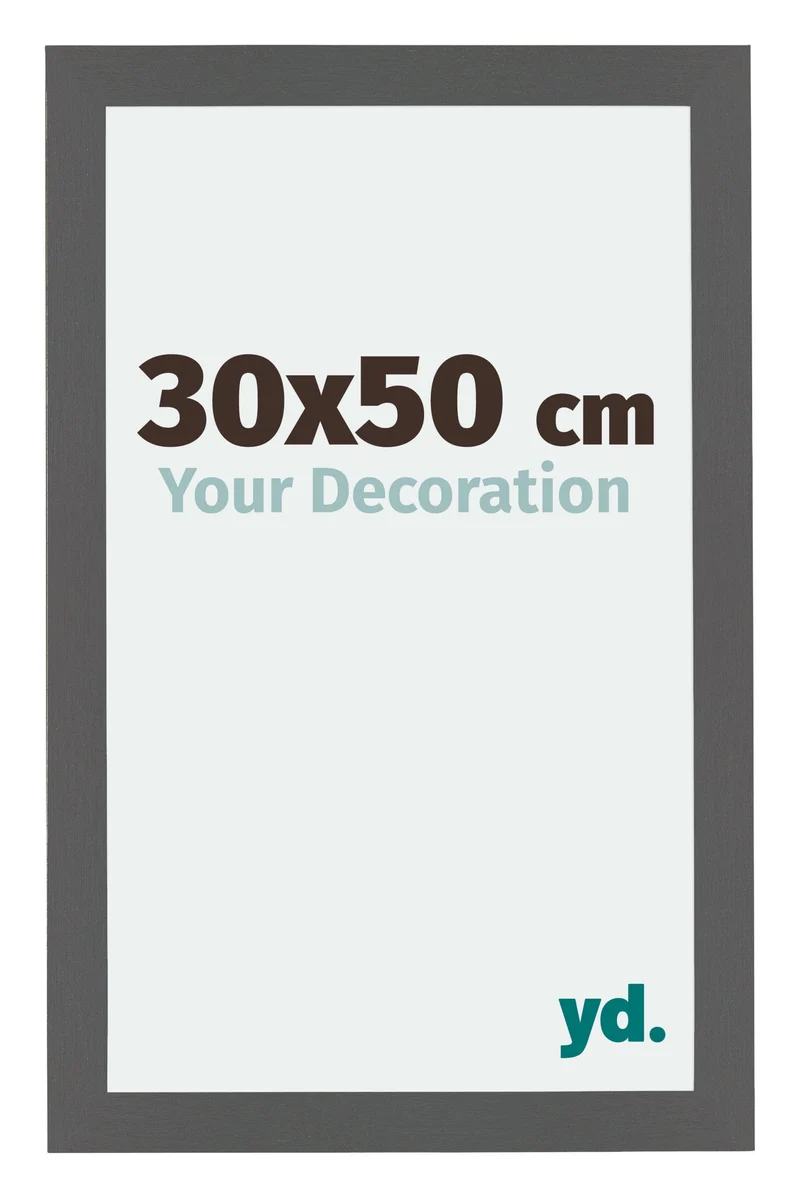 Bilderrahmen 30x50 cm - Antrazit - MDF - Mura