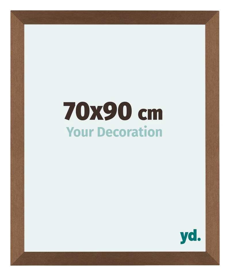 Bilderrahmen 70x90 cm - Kupfer Dekor - MDF - Mura