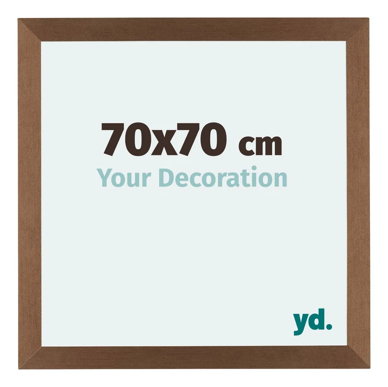 Bilderrahmen 70x70 cm - Kupfer Dekor - MDF - Mura