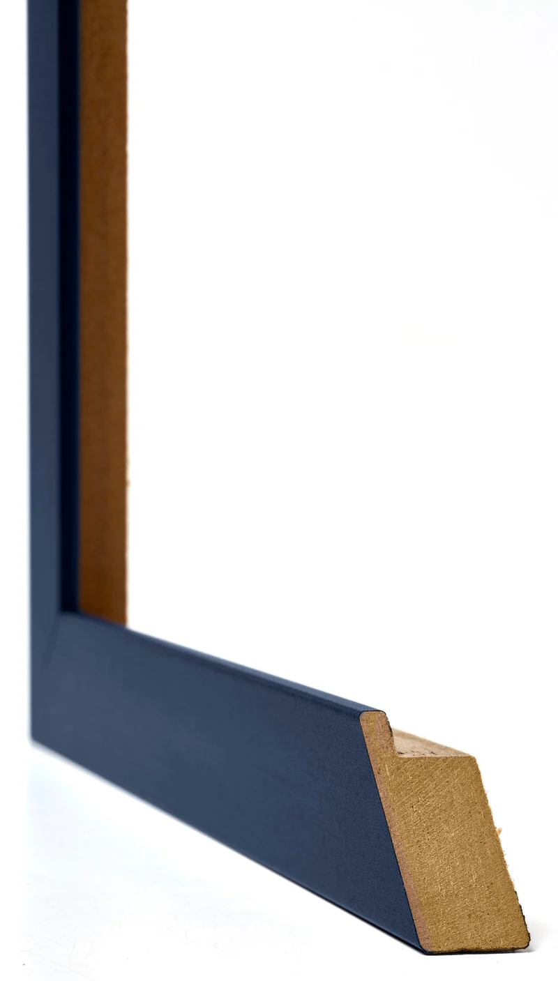 Bilderrahmen 55x55 cm - Dunkelblau Gewischt - MDF - Mura