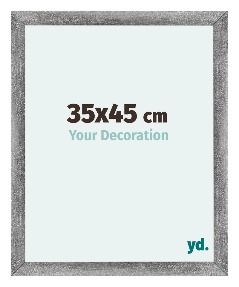 Bilderrahmen 35x45 cm - Grau Gewischt - MDF - Mura