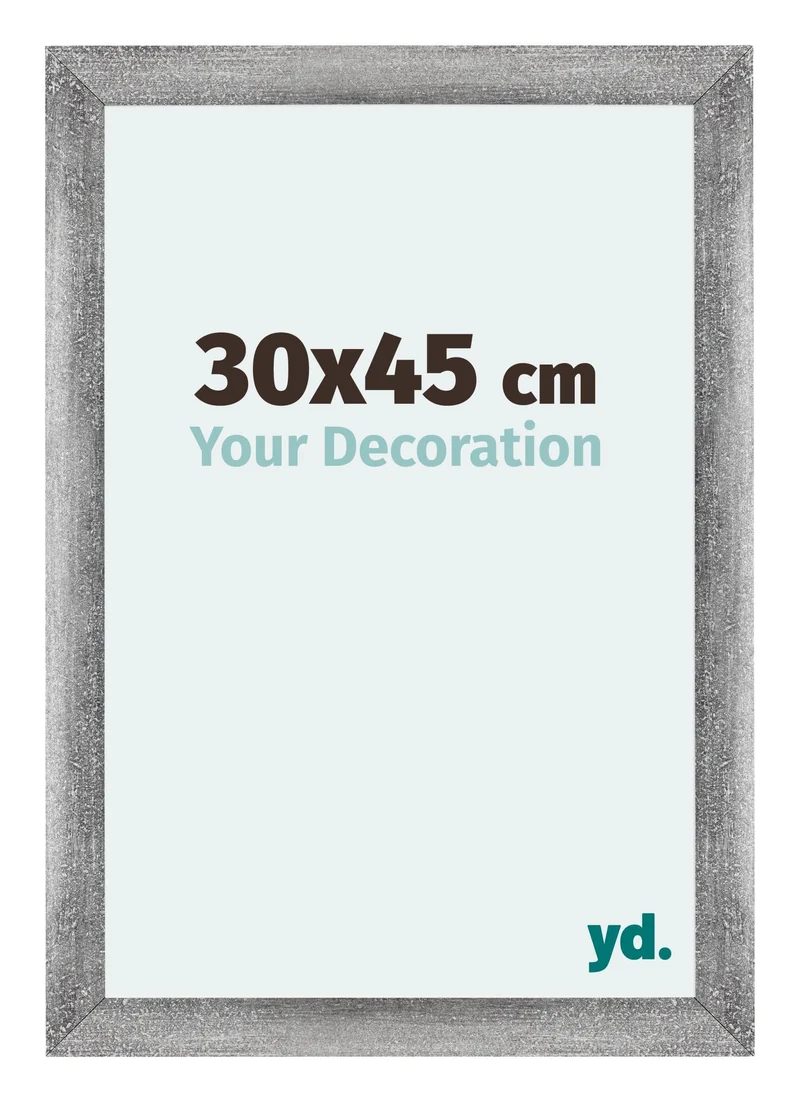 Bilderrahmen 30x45 cm - Grau Gewischt - MDF - Mura