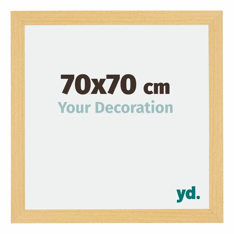 Bilderrahmen 70x70 cm - Buche Dekor - MDF - Mura