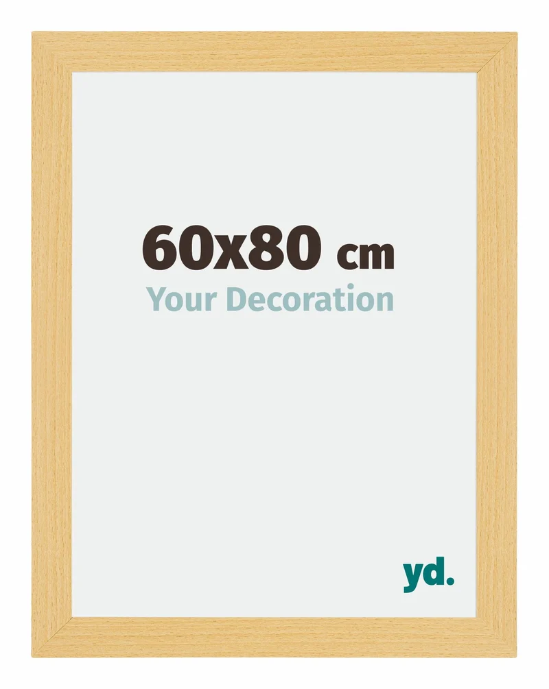 Bilderrahmen 60x80 cm - Buche Dekor - MDF - Mura