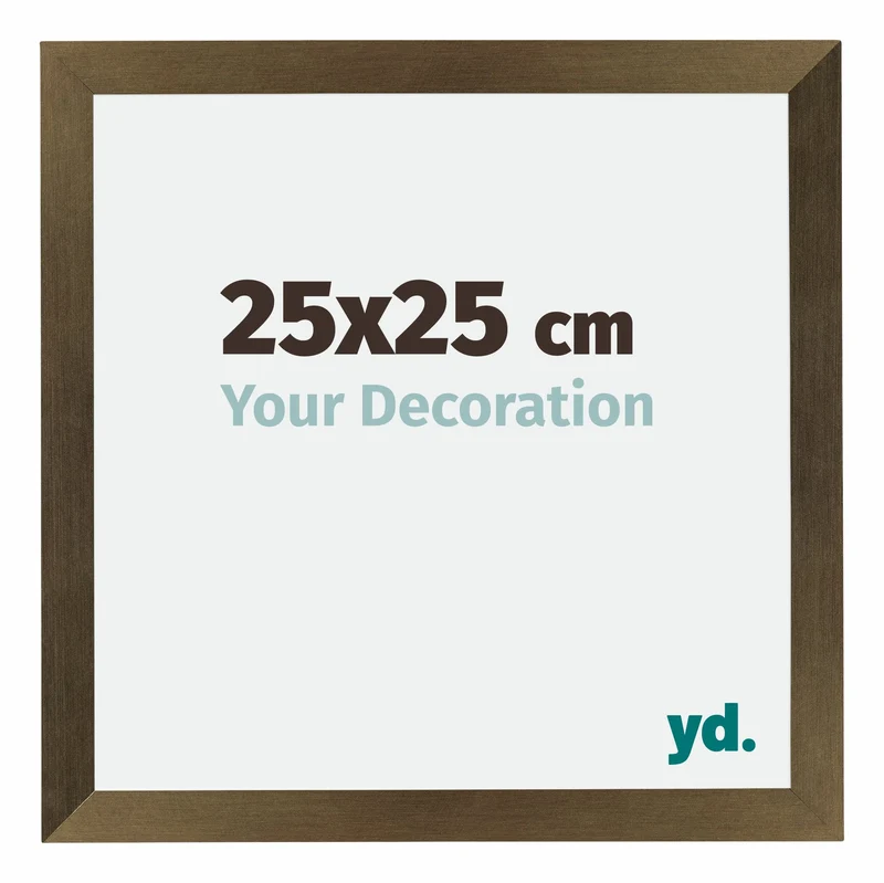 Bilderrahmen 25x25 cm - Bronze Dekor - MDF - Mura