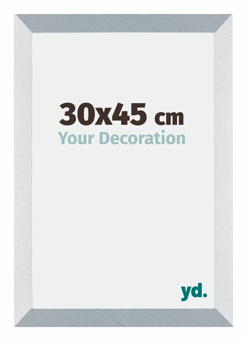 Bilderrahmen 30x45 cm - Aluminium - Gebürstet - MDF - Mura