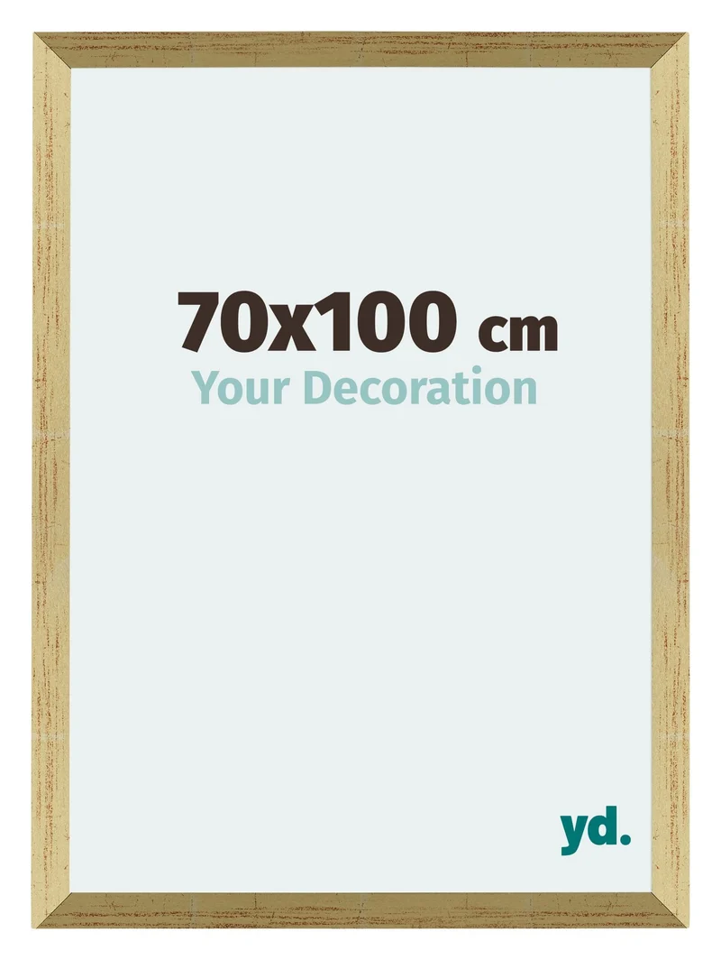 Bilderrahmen 70x100 cm - Goldglanz - MDF - Mura