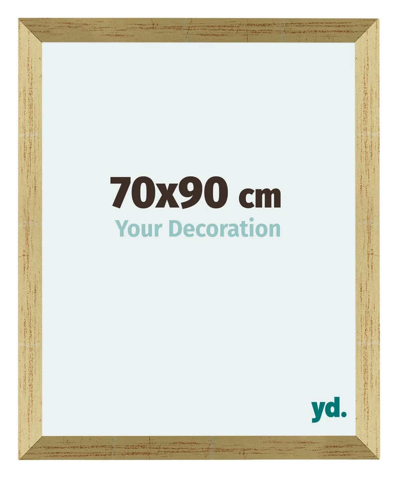 Bilderrahmen 70x90 cm - Goldglanz - MDF - Mura