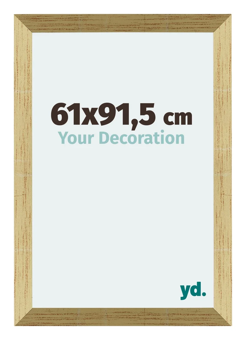 Bilderrahmen 61x91,5 cm - Goldglanz - MDF - Mura