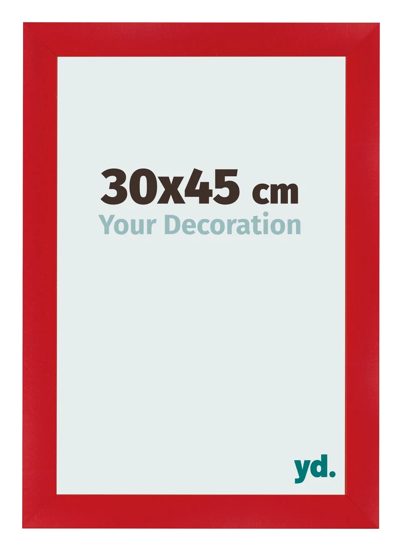 Bilderrahmen 30x45 cm - Rot - MDF - Pisa