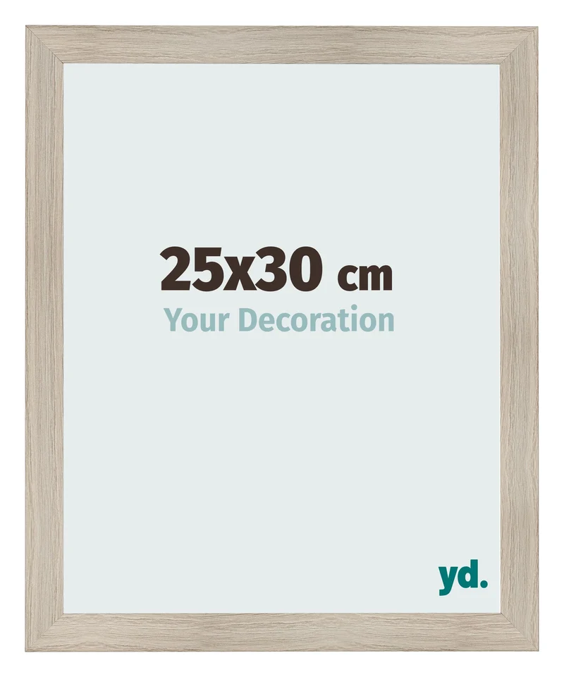 Bilderrahmen 25x30 cm - Eiche Hell - MDF - Pisa