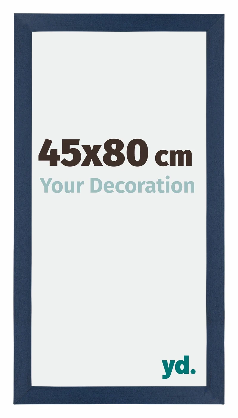 Bilderrahmen 45x80 cm - Dunkelblau Gewischt - MDF - Mura