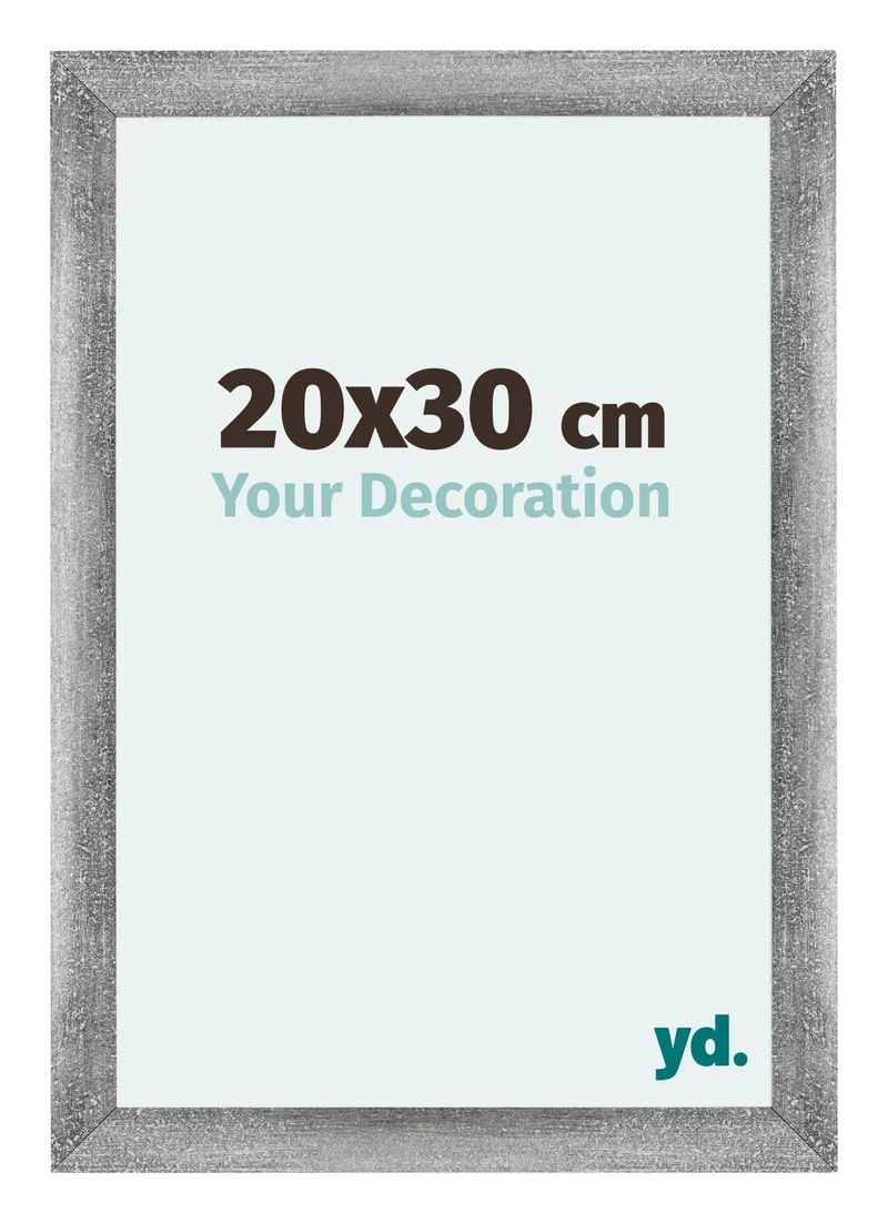 Bilderrahmen 20x30 cm - Grau Gewischt - MDF - Mura