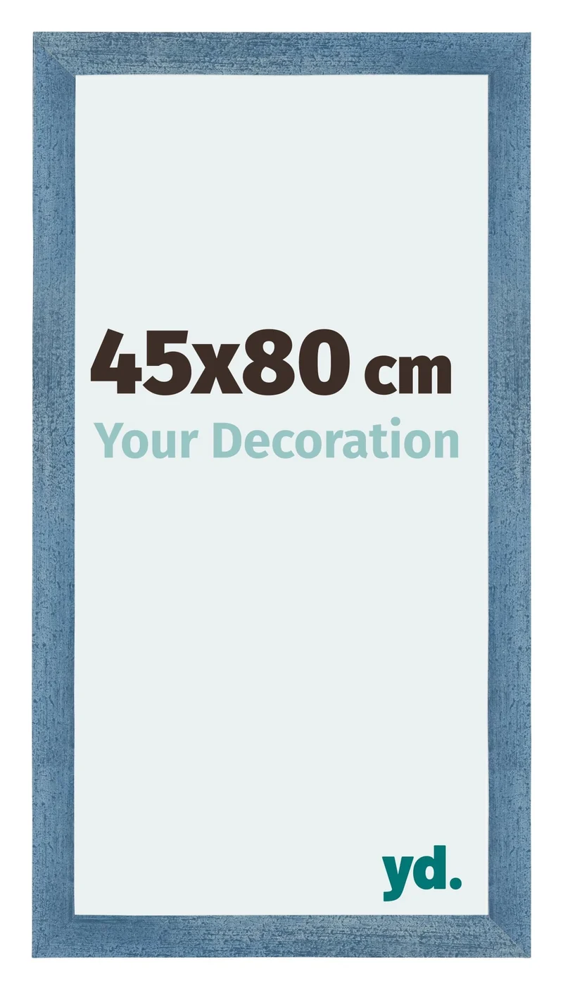 Bilderrahmen 45x80 cm - Hellblau Gewischt - MDF - Mura