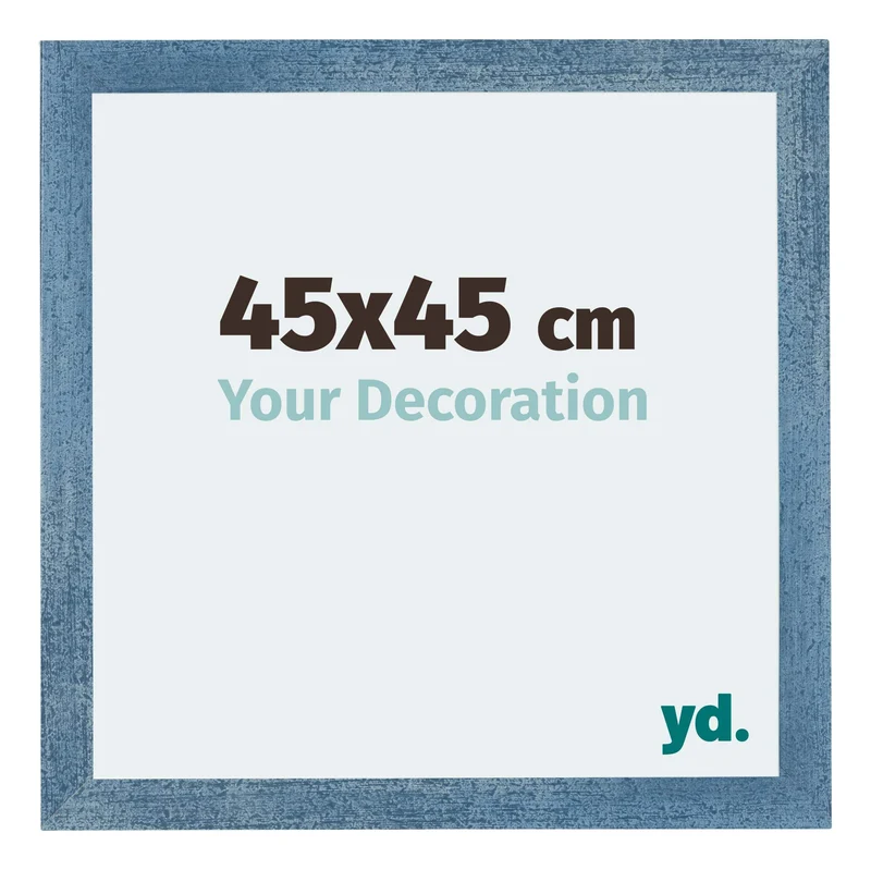 Bilderrahmen 45x45 cm - Hellblau Gewischt - MDF - Mura