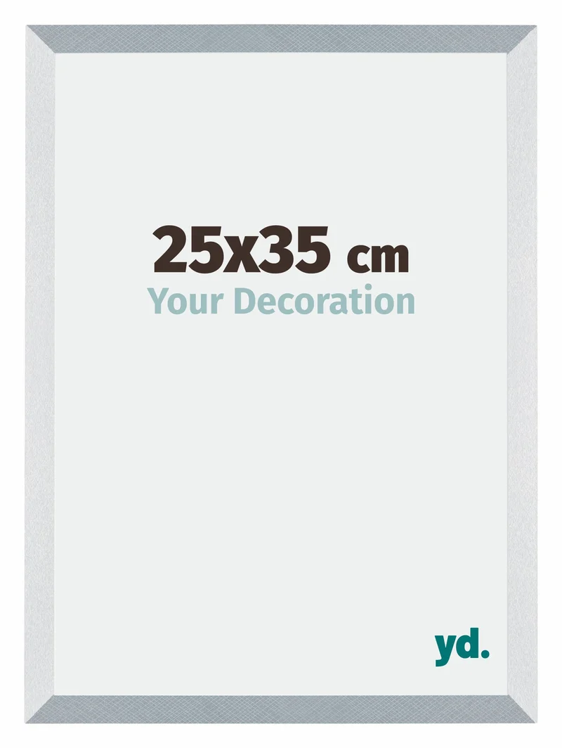 Bilderrahmen 25x35 cm - Aluminium - Gebürstet - MDF - Mura