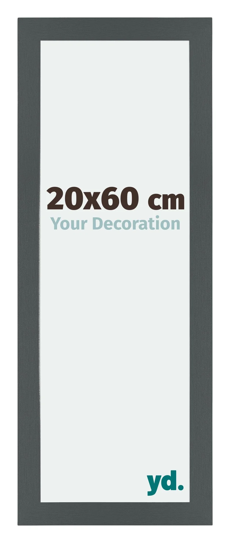 Bilderrahmen 20x60 cm - Antrazit - MDF - Mura