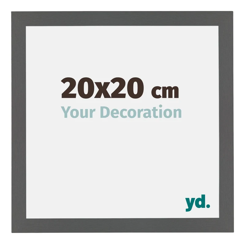 Bilderrahmen 20x20 cm - Antrazit - MDF - Mura