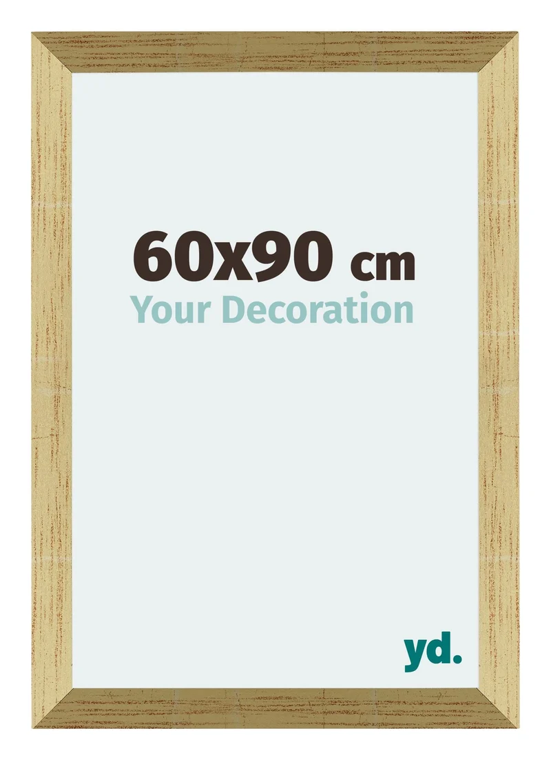 Bilderrahmen 60x90 cm - Goldglanz - MDF - Mura