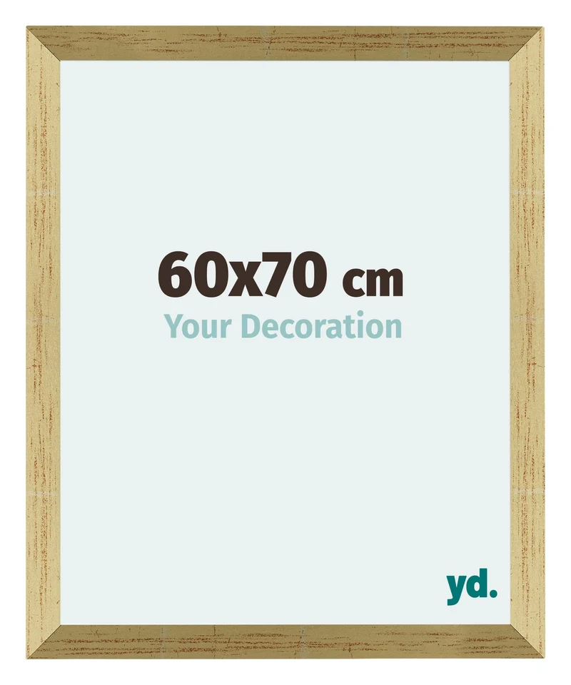 Bilderrahmen 60x70 cm - Goldglanz - MDF - Mura