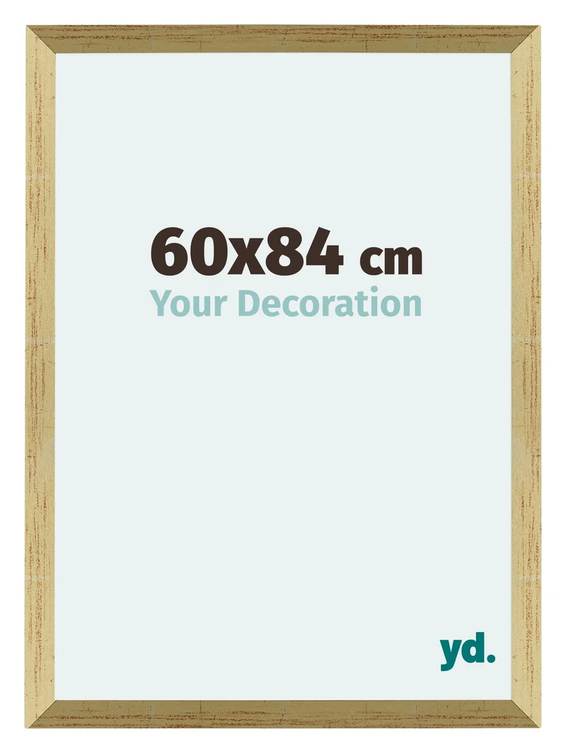 Bilderrahmen 60x84 cm - Goldglanz - MDF - Mura