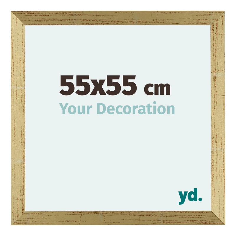 Bilderrahmen 55x55 cm - Goldglanz - MDF - Mura