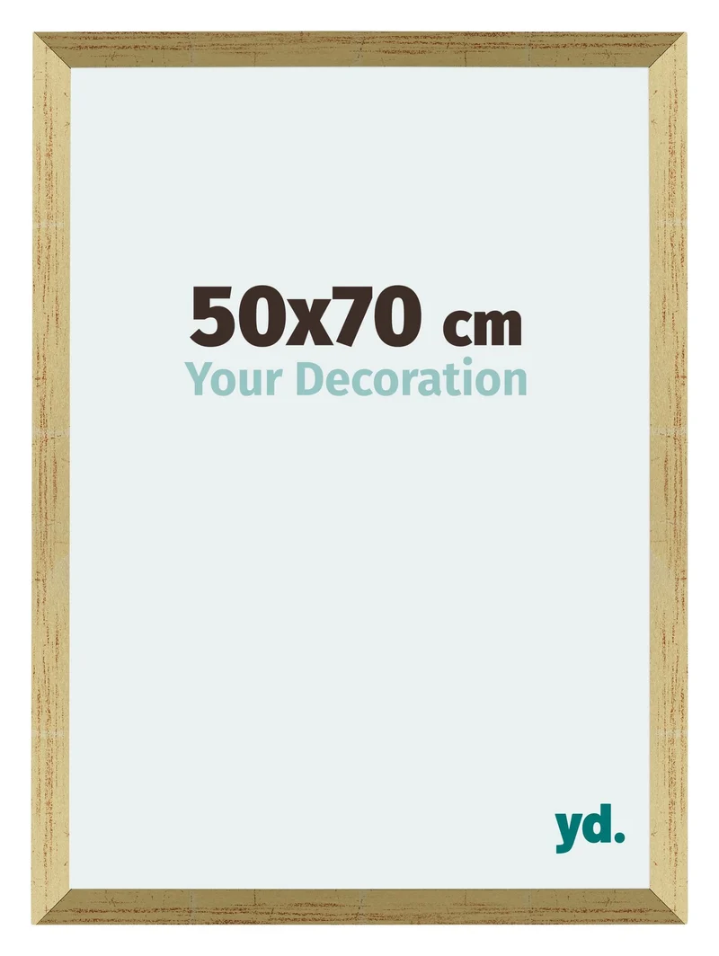 Bilderrahmen 50x70 cm - Goldglanz - MDF - Mura