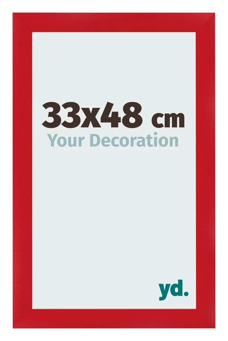 Bilderrahmen 33x48 cm - Rot - MDF - Pisa