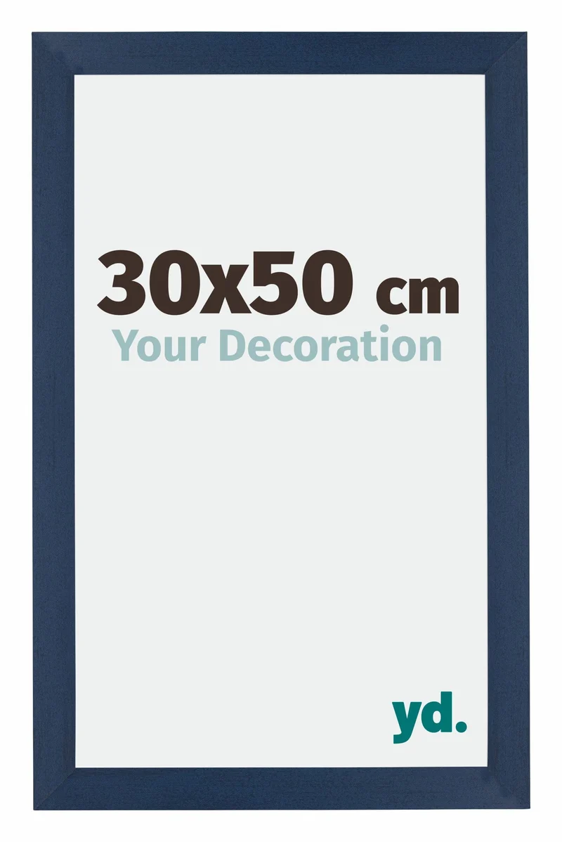 Bilderrahmen 30x50 cm - Dunkelblau Gewischt - MDF - Mura