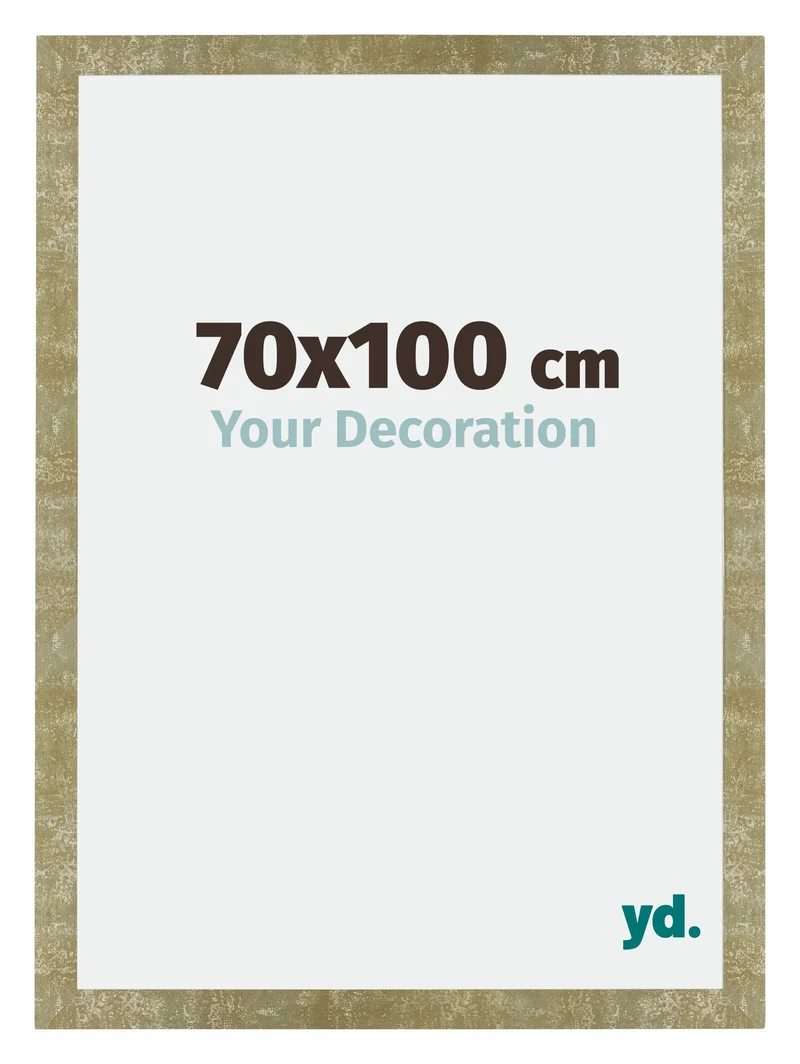 Bilderrahmen 70x100 cm - Gold Antik - MDF - Mura