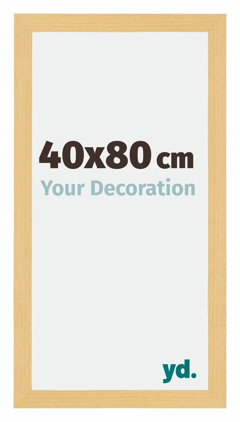 Bilderrahmen 40x80 cm - Buche Dekor - MDF - Mura