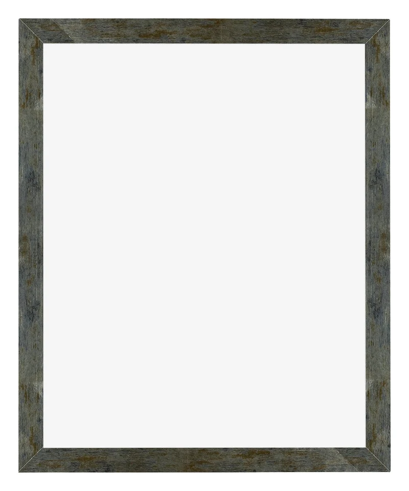 Bilderrahmen 50x65 cm - Blau Gold Meliert - MDF - Mura