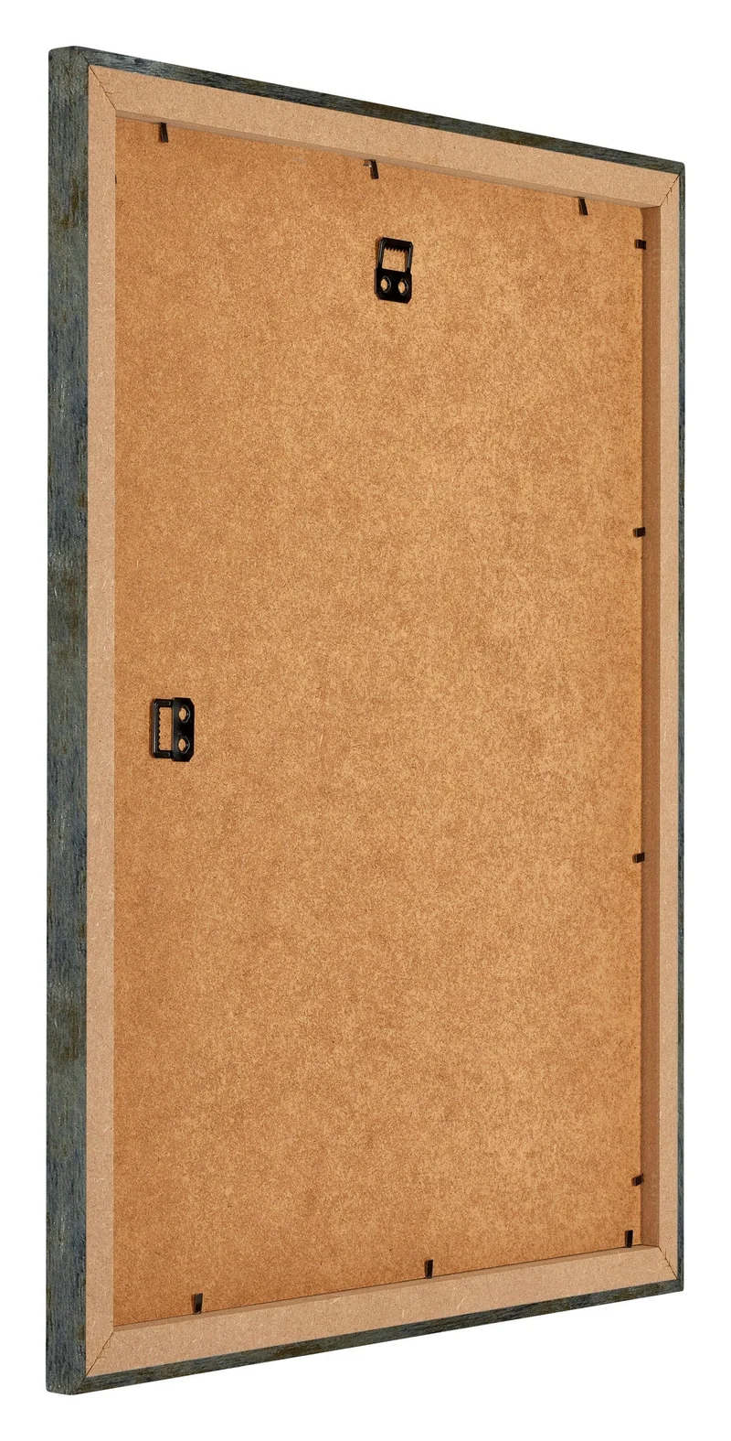 Bilderrahmen 50x50 cm - Blau Gold Meliert - MDF - Mura