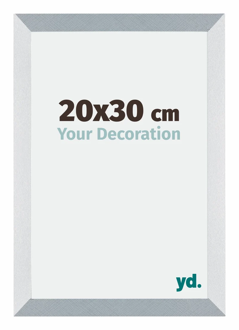 Bilderrahmen 20x30 cm - Aluminium - Gebürstet - MDF - Mura