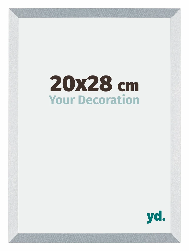 Bilderrahmen 20x28 cm - Aluminium - Gebürstet - MDF - Mura