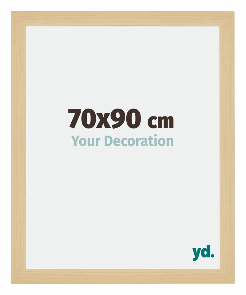 Bilderrahmen 70x90 cm - Ahorn Dekor - MDF - Mura