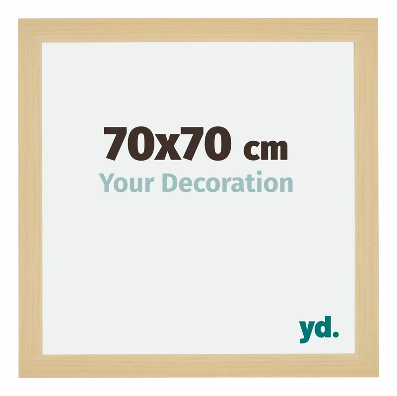 Bilderrahmen 70x70 cm - Ahorn Dekor - MDF - Mura