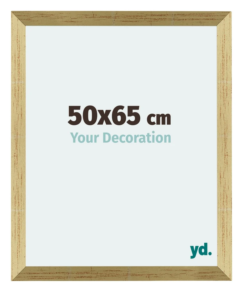 Bilderrahmen 50x65 cm - Goldglanz - MDF - Mura
