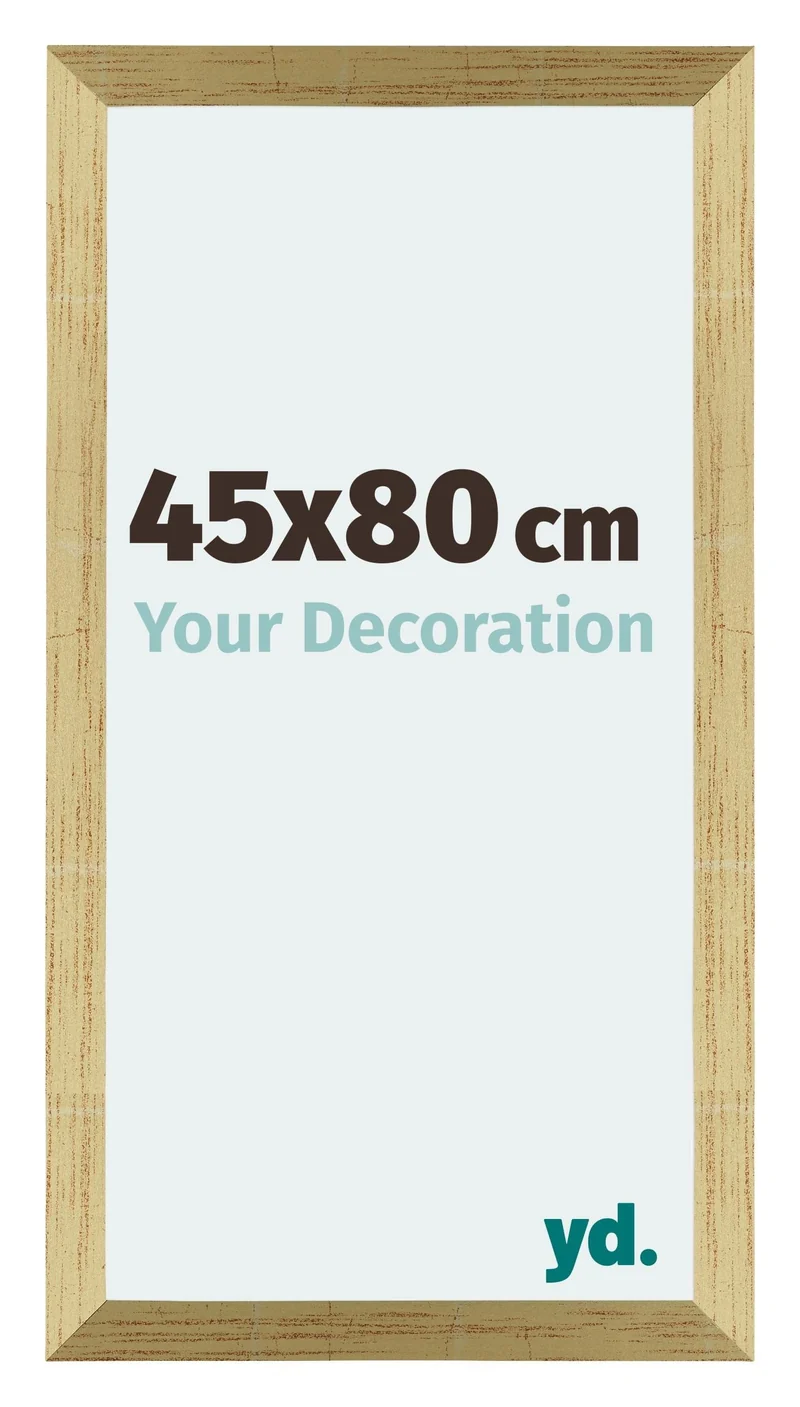 Bilderrahmen 45x80 cm - Goldglanz - MDF - Mura