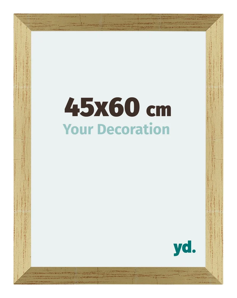 Bilderrahmen 45x60 cm - Goldglanz - MDF - Mura