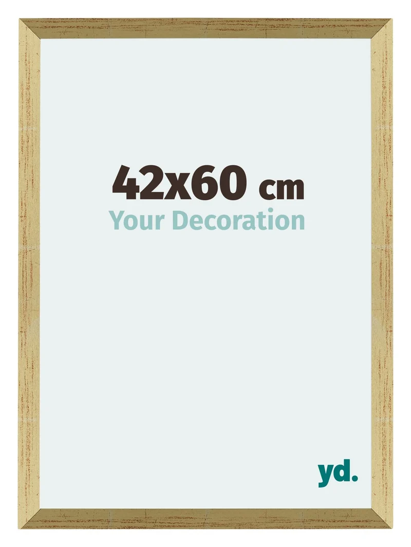Bilderrahmen 42x60 cm - Goldglanz - MDF - Mura