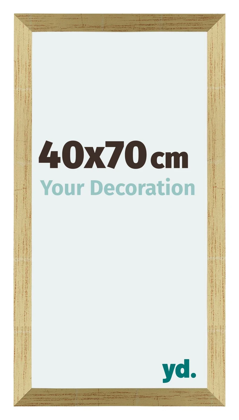 Bilderrahmen 40x70 cm - Goldglanz - MDF - Mura