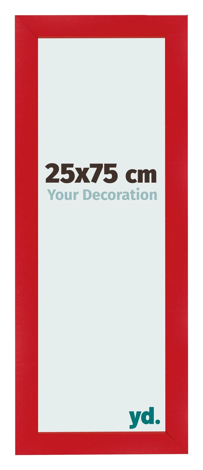 Bilderrahmen 25x75 cm - Rot - MDF - Pisa