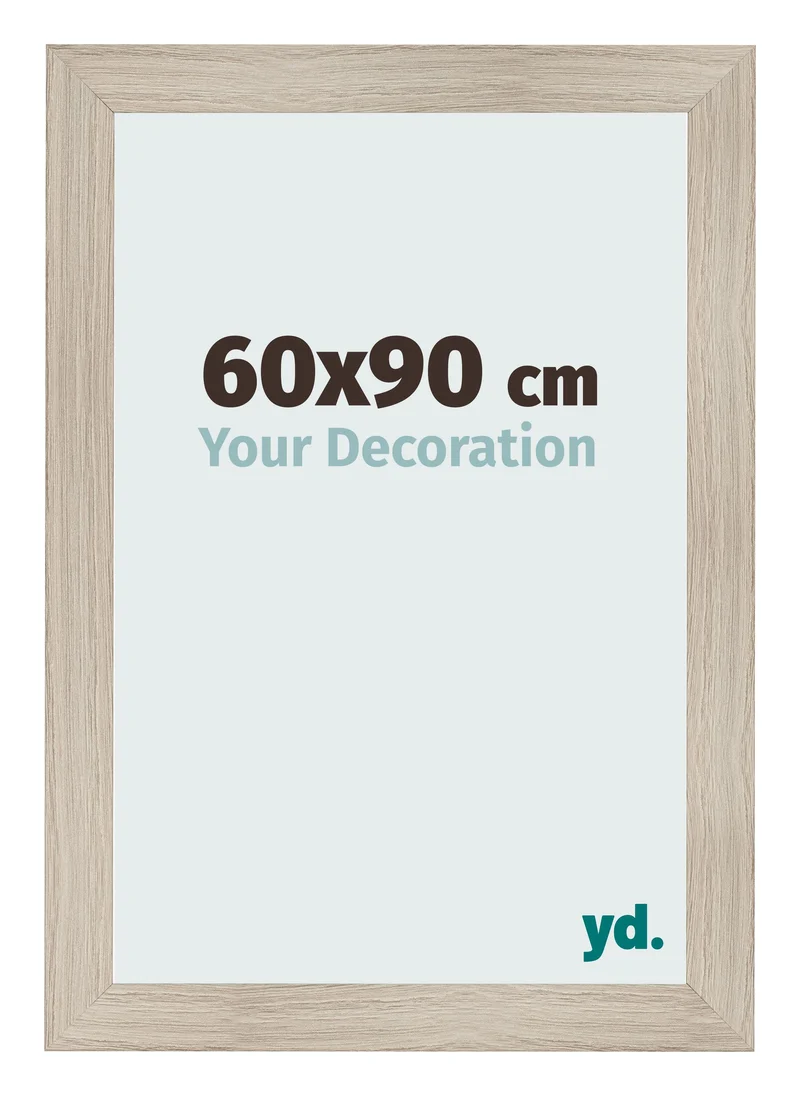 Bilderrahmen 60x90 cm - Eiche Hell - MDF - Pisa