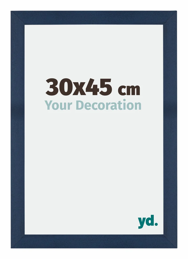 Bilderrahmen 30x45 cm - Dunkelblau Gewischt - MDF - Mura