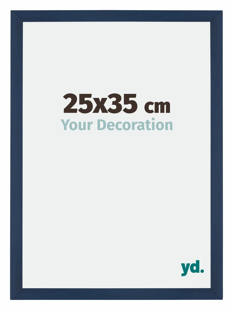 Bilderrahmen 25x35 cm - Dunkelblau Gewischt - MDF - Mura
