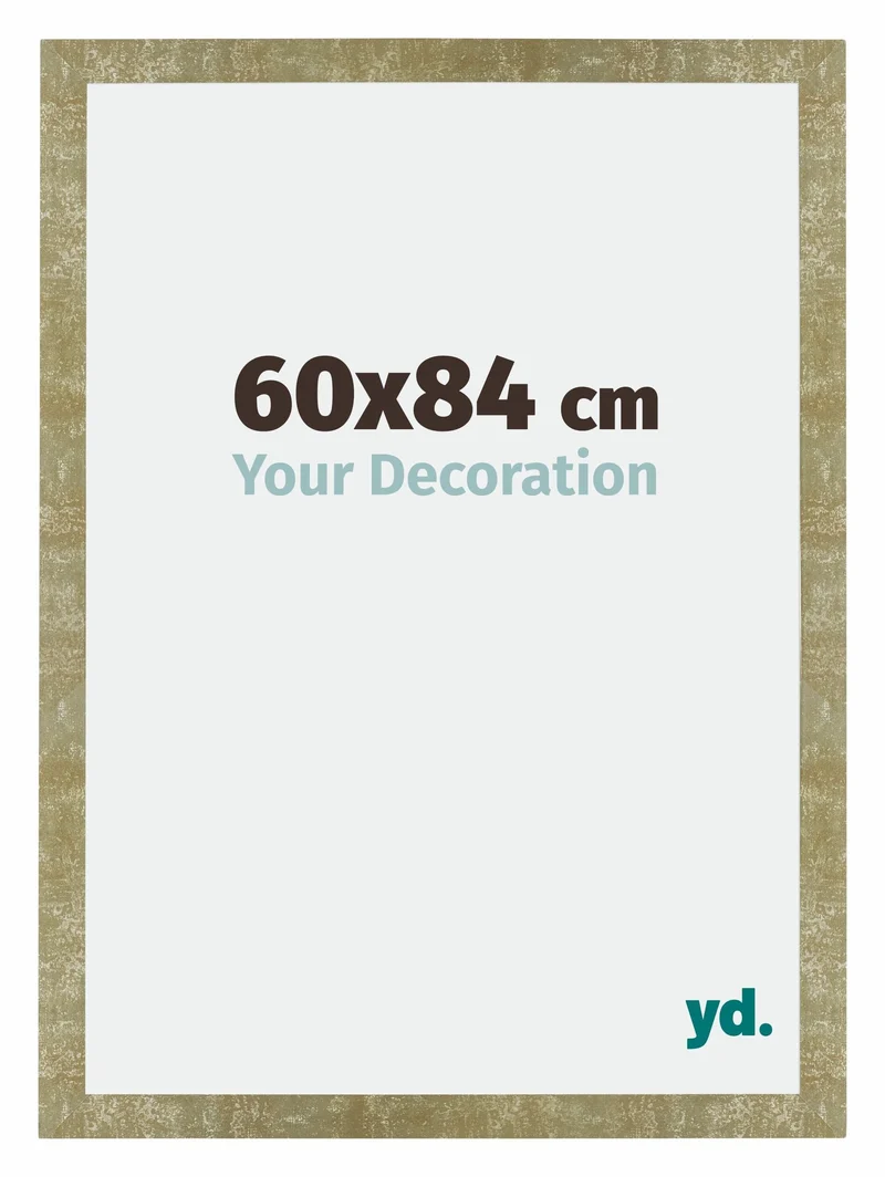 Bilderrahmen 60x84 cm - Gold Antik - MDF - Mura